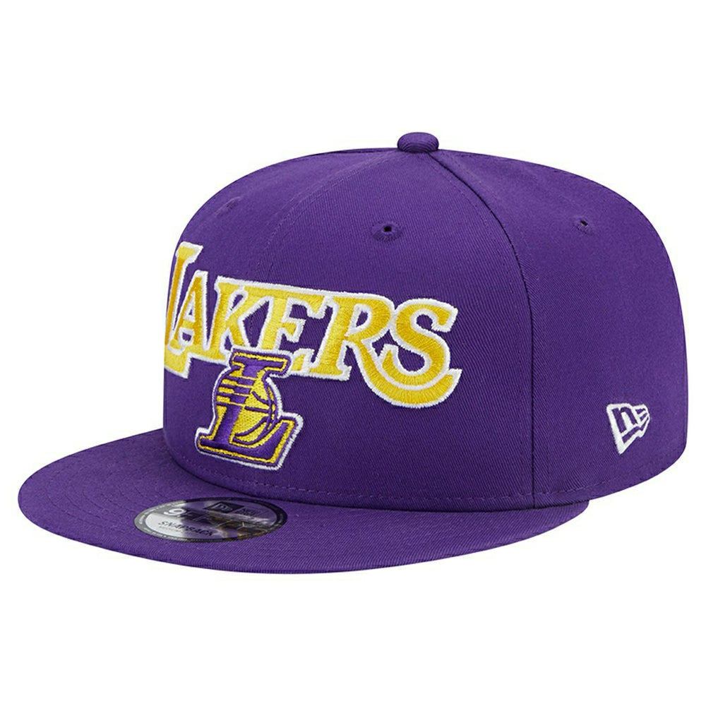 Los Angeles Lakers Side Patch New Era 9FIFTY Snapback NBA Cap Purple - Taass on sale