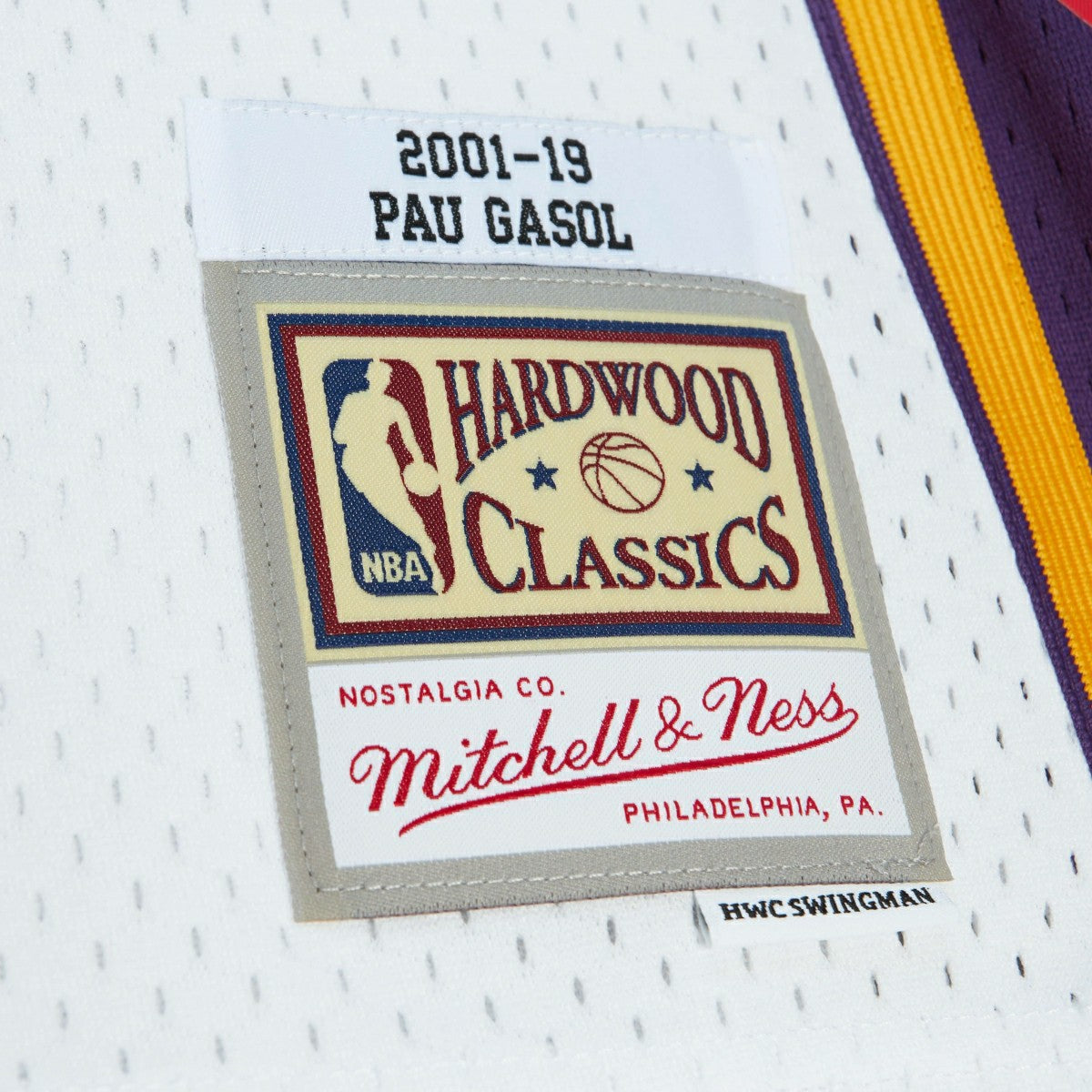 Pau Gasol #16 Los Angeles Lakers HOF 2001-19 Mitchell & Ness Swingman NBA Jersey - Taass sale