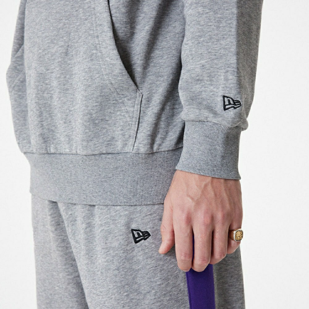 Los Angeles Lakers New Era Color Block NBA Hoodie Gray - Taass for sale