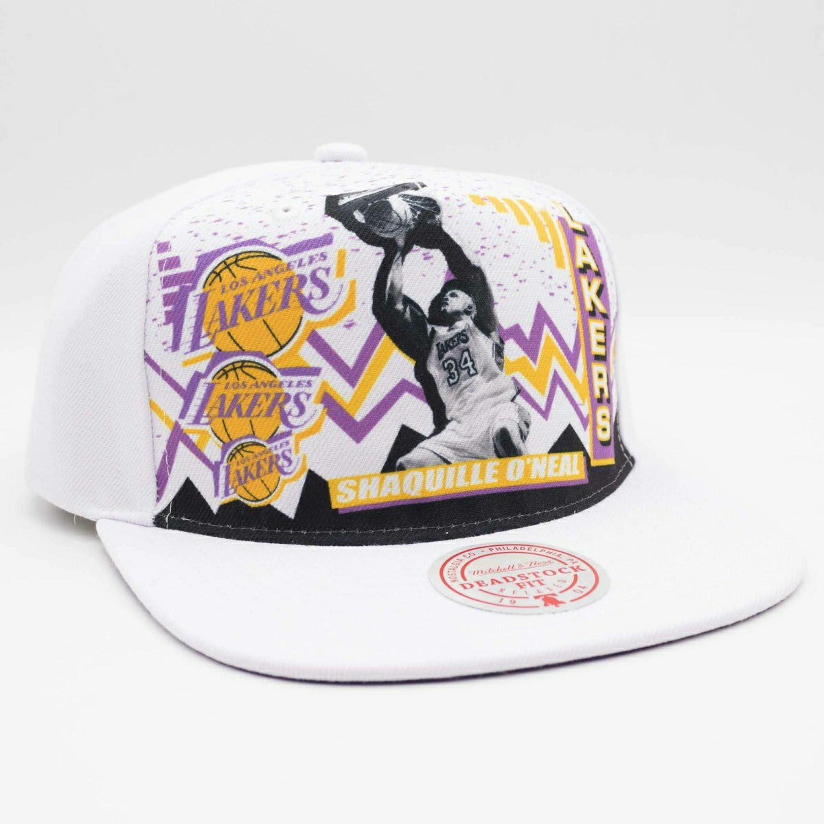 Los Angeles Lakers Shaq O'Neal 90s Playa Mitchell & Ness Deadstock Snapback Cap - Taass US