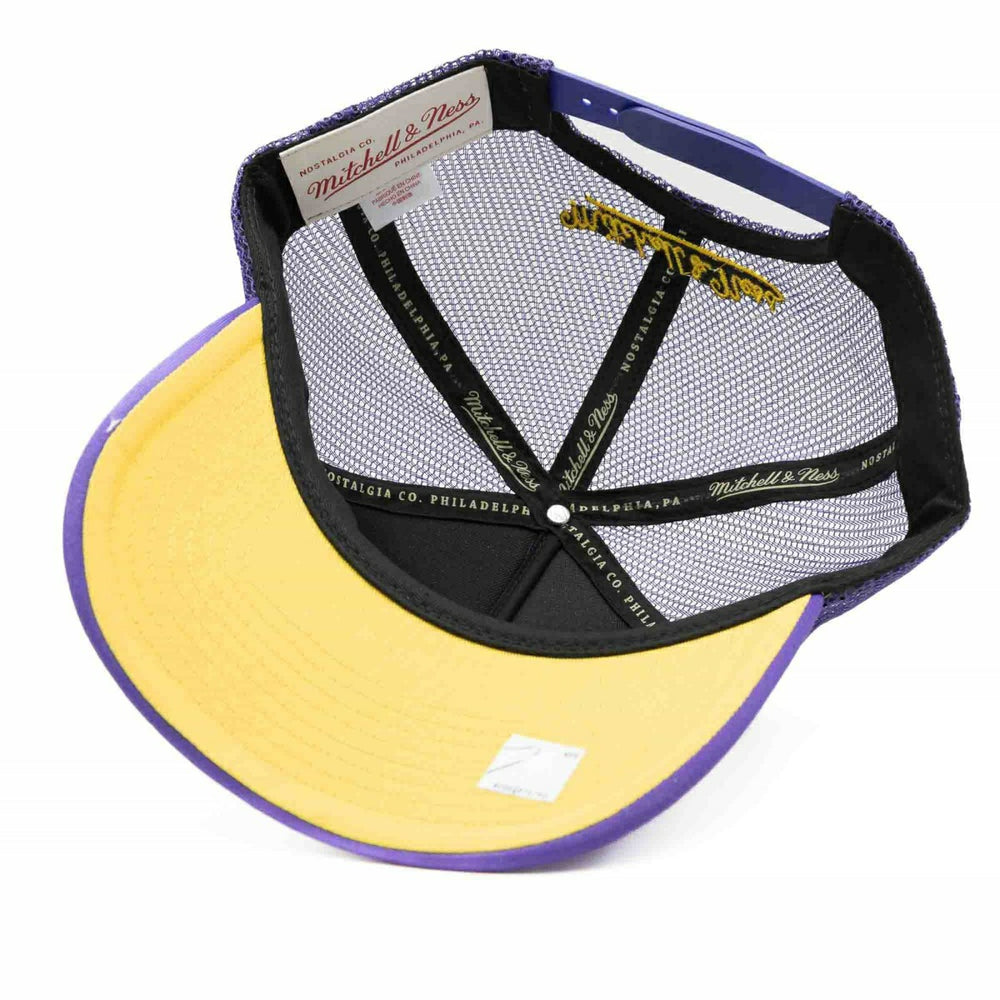 Los Angeles Lakers NBA Billboard Mitchell & Ness Trucker Cap - Taass on sale