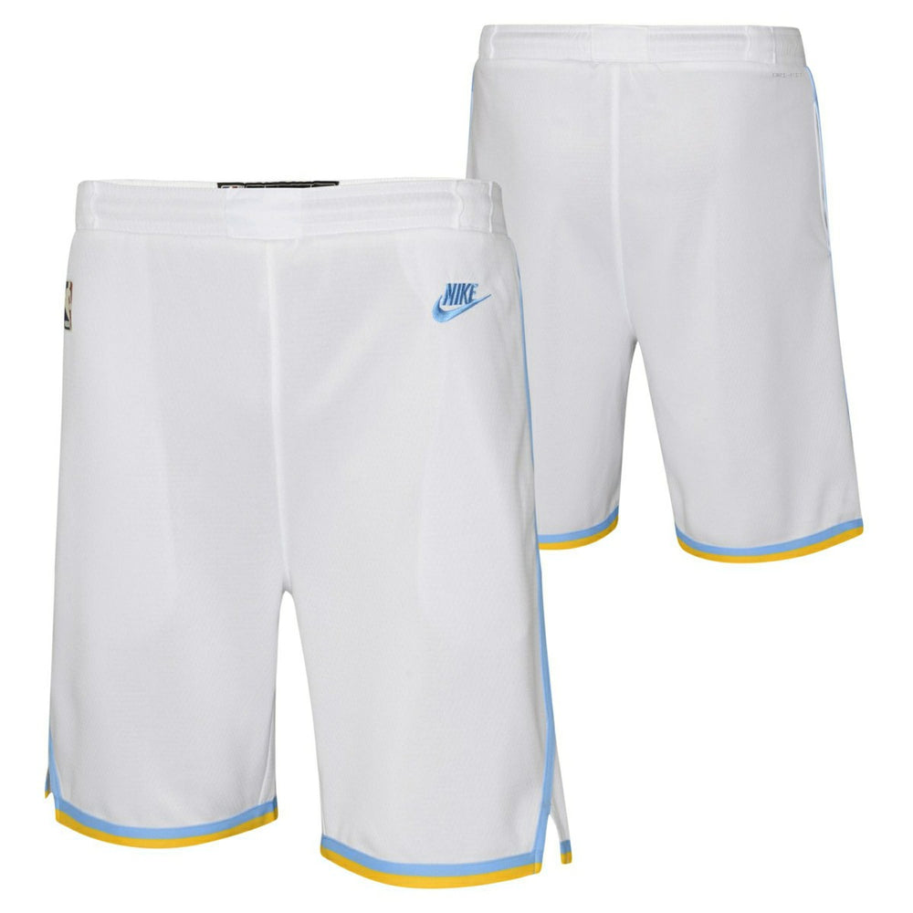 Los Angeles Lakers Hardwood Classics Nike Swingman NBA Shorts (YOUTH) - Taass for sale