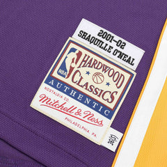 Shaquille O'Neal #34 Los Angeles Lakers 2001-02 Mitchell & Ness Authentic NBA Jersey Purple - Taass for sale