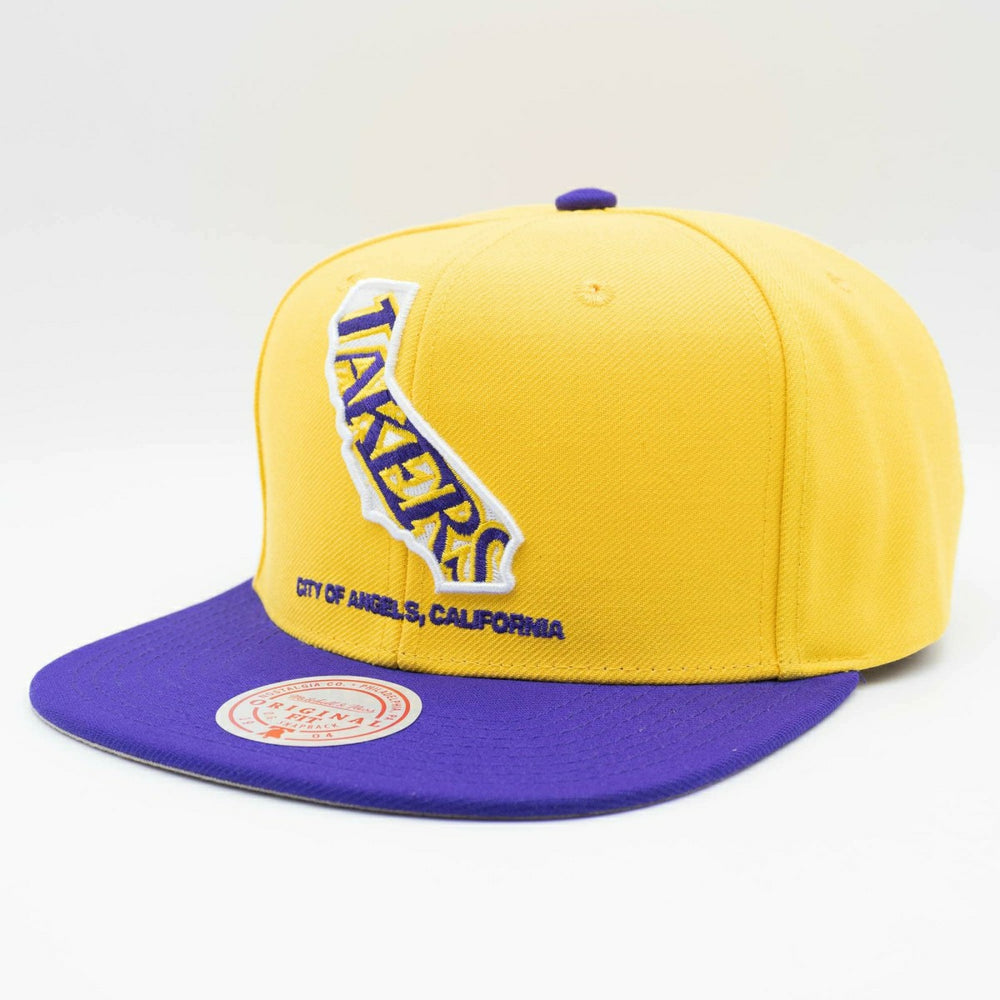 Los Angeles Lakers California Insider Mitchell & Ness Snapback NBA Cap - Taass Online