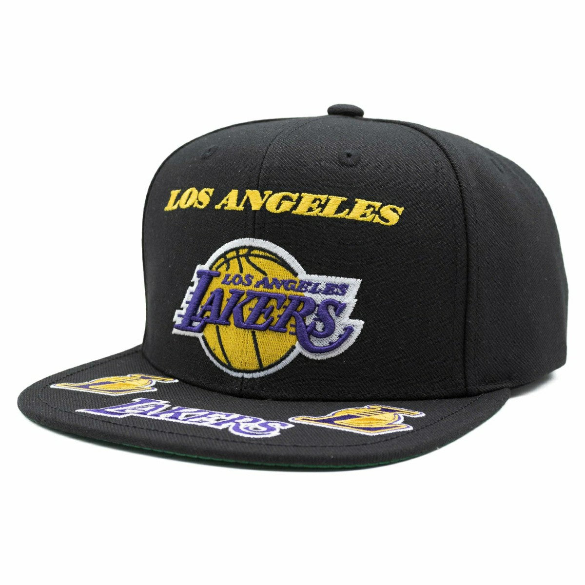 Los Angeles Lakers Front Loaded Mitchell & Ness Snapback NBA Cap Black - Taass outlet