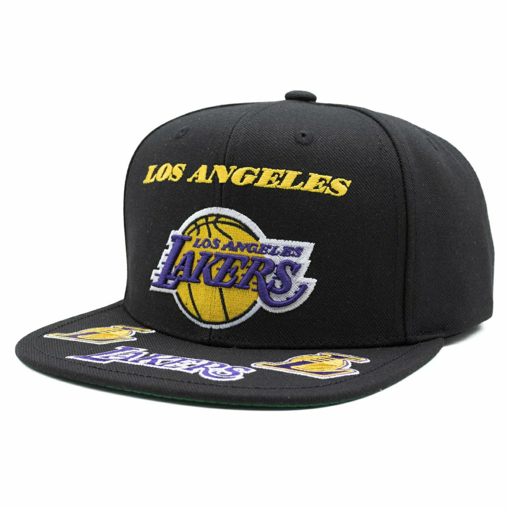 Los Angeles Lakers Front Loaded Mitchell & Ness Snapback NBA Cap Black - Taass outlet