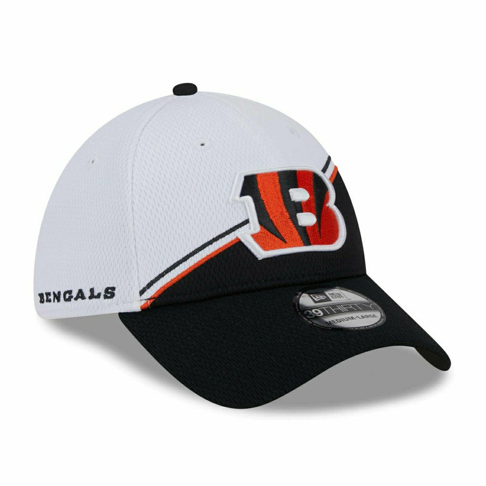 Cincinnati Bengals On Field 2023 NFL Sideline New Era 39THIRTY Flex Cap White - Taass for sale