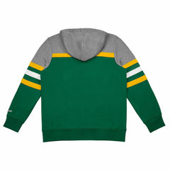Green Bay Packers Head Coach Mitchell & Ness NFL Throwback Football Hoodie - Taass outlet