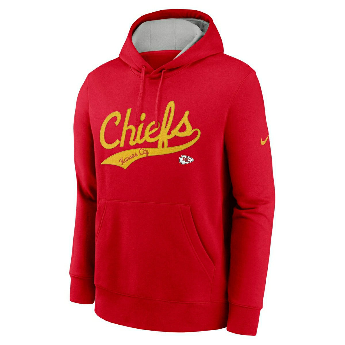 Kansas City Chiefs Rewind Script Nike Club NFL Hoodie Red - Taass on sale