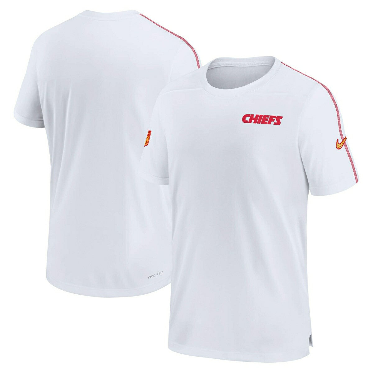 Kansas City Chiefs 2024 NFL Sideline Nike Dri-FIT Coach UV Top White - Taass US