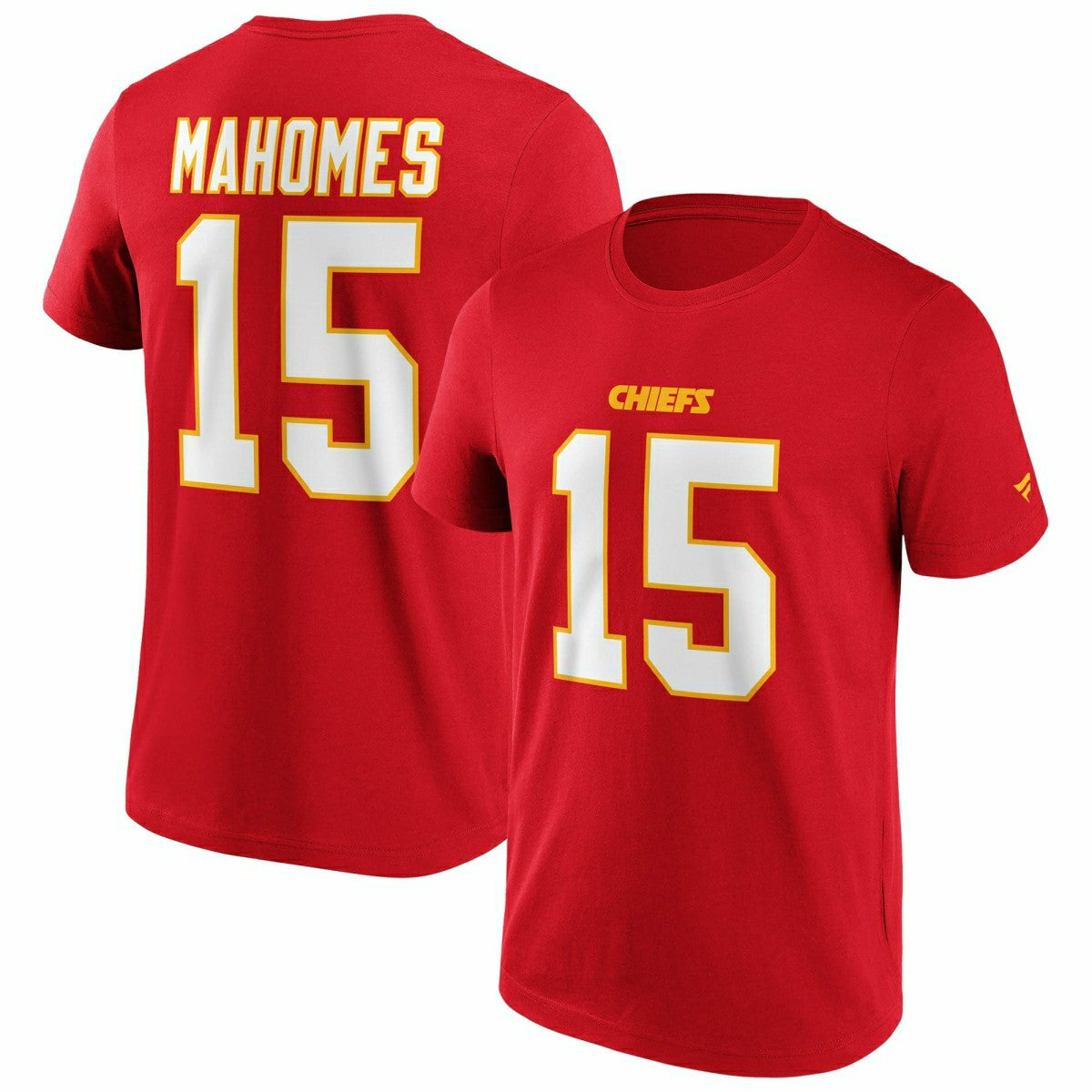 Patrick Mahomes #15 Kansas City Chiefs Iconic Player NFL T-Shirt Red - Taass for sale