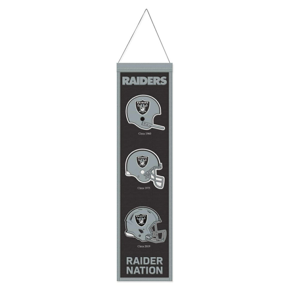 Las Vegas Raiders Logo Evolution NFL Wool Banner - Taass outlet