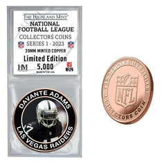 NFL Collectors Coins Series 1 Davante Adams Las Vegas Raiders Commemorative Coin - Taass US