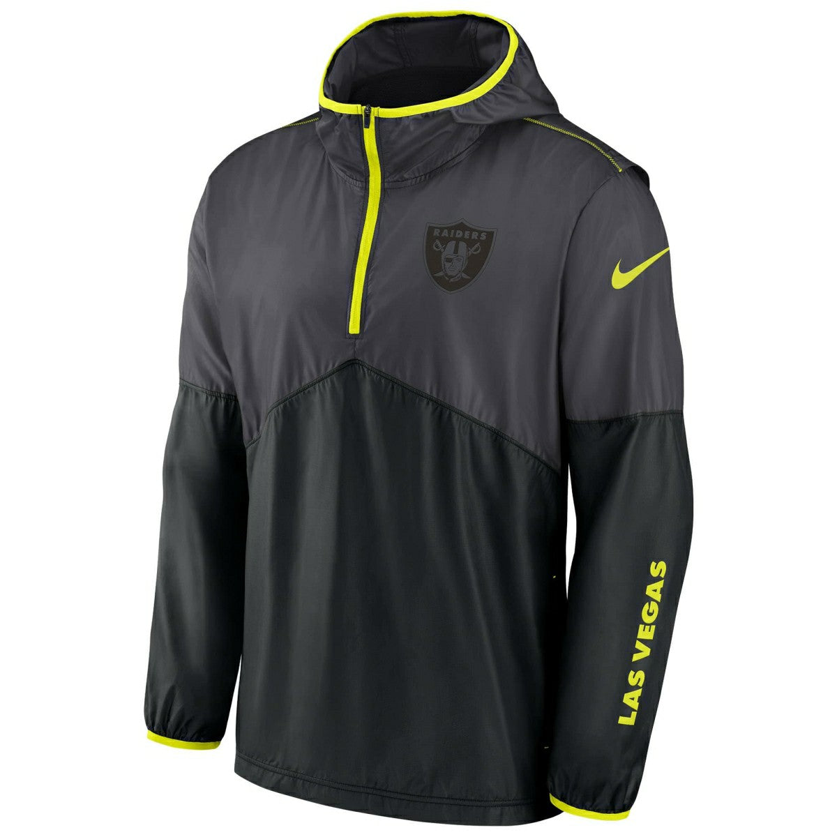 Las Vegas Raiders Nike VOLT Half-Zip NFL Jacket Black - Taass for sale