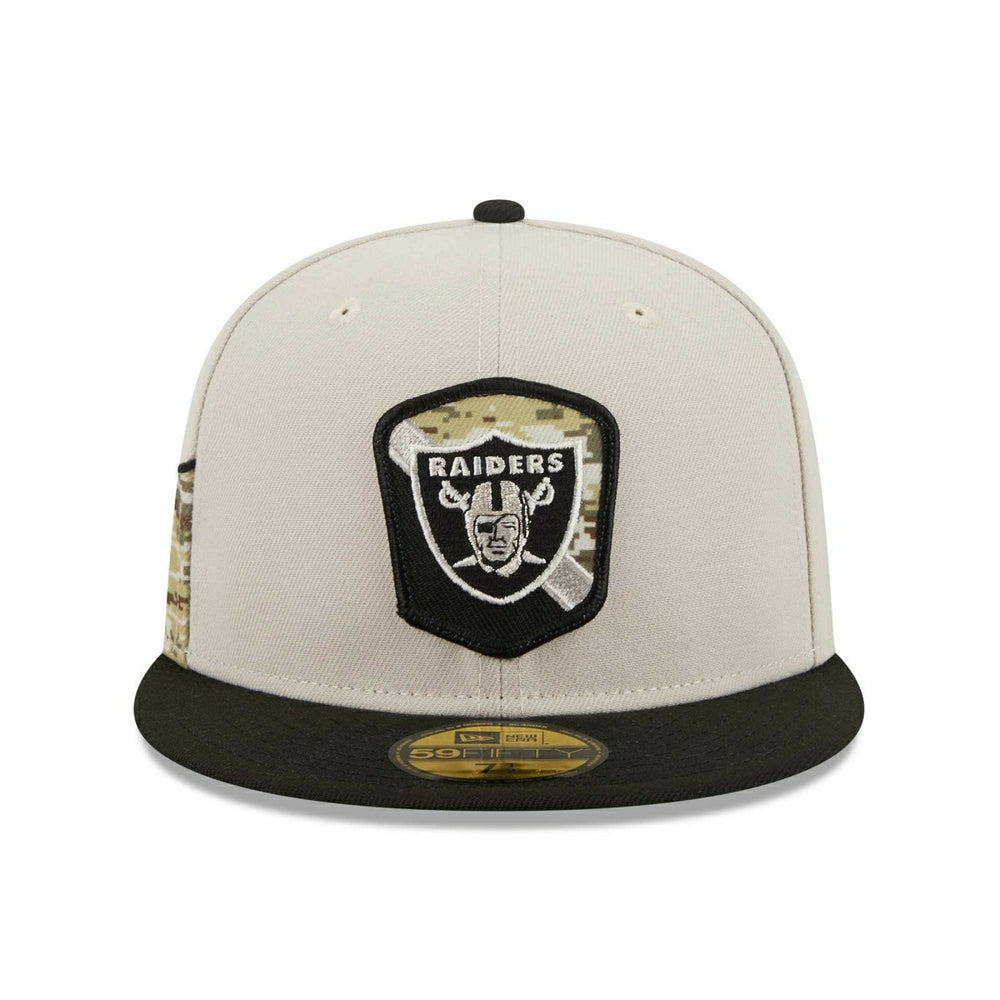 Las Vegas Raiders 2023 NFL Salute to Service New Era 59FIFTY Fitted Cap - Taass US