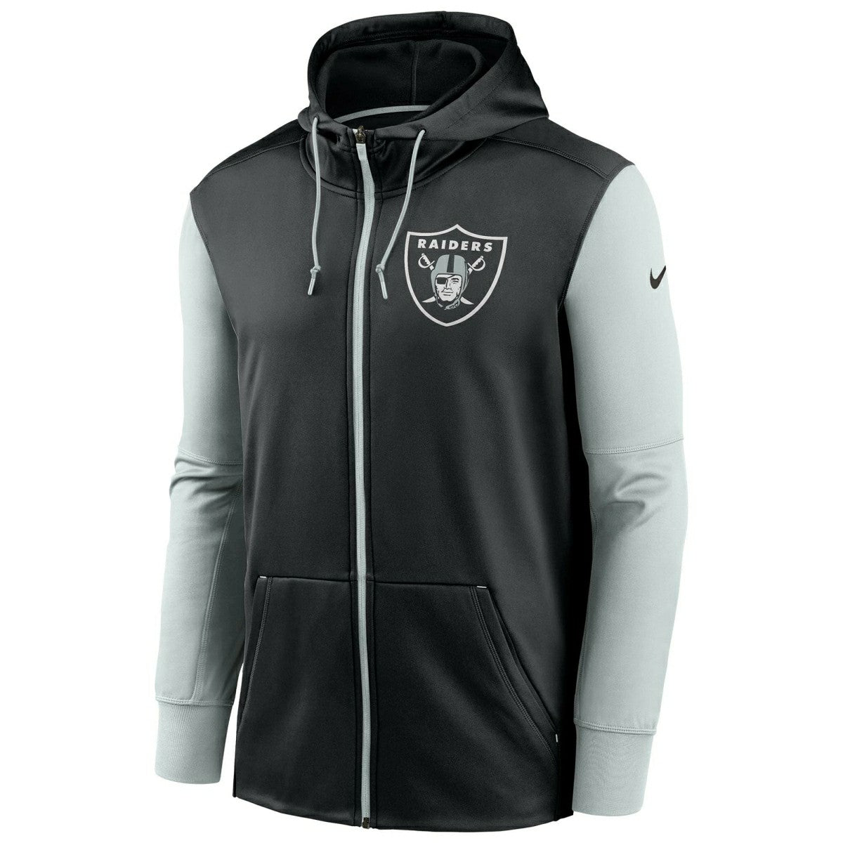 Las Vegas Raiders Two-Tone Nike Therma NFL Full-Zip Hoodie - Taass Online