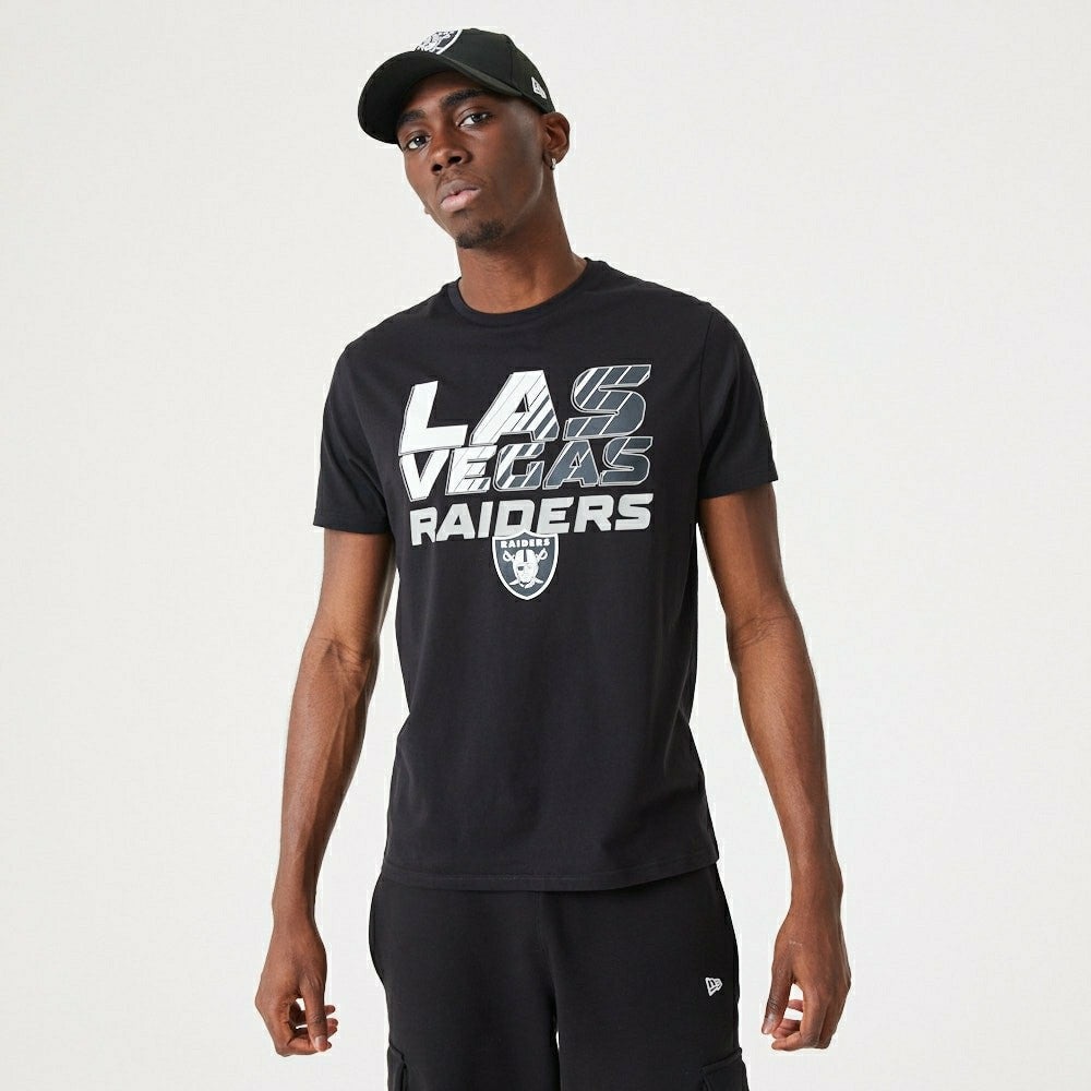 Las Vegas Raiders Gradient New Era NFL T-Shirt Black - Taass discount