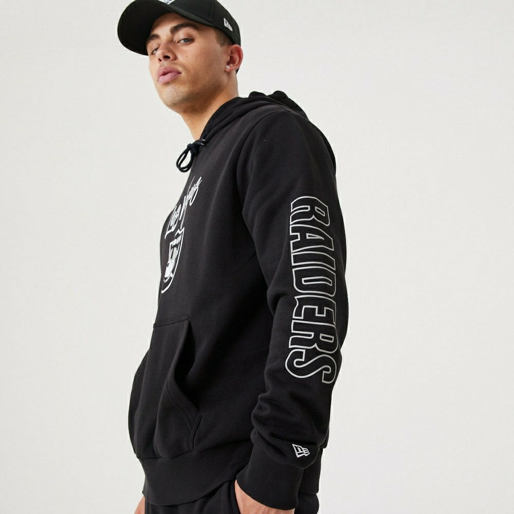 Las Vegas Raiders Script New Era NFL Hoodie Black - Taass US
