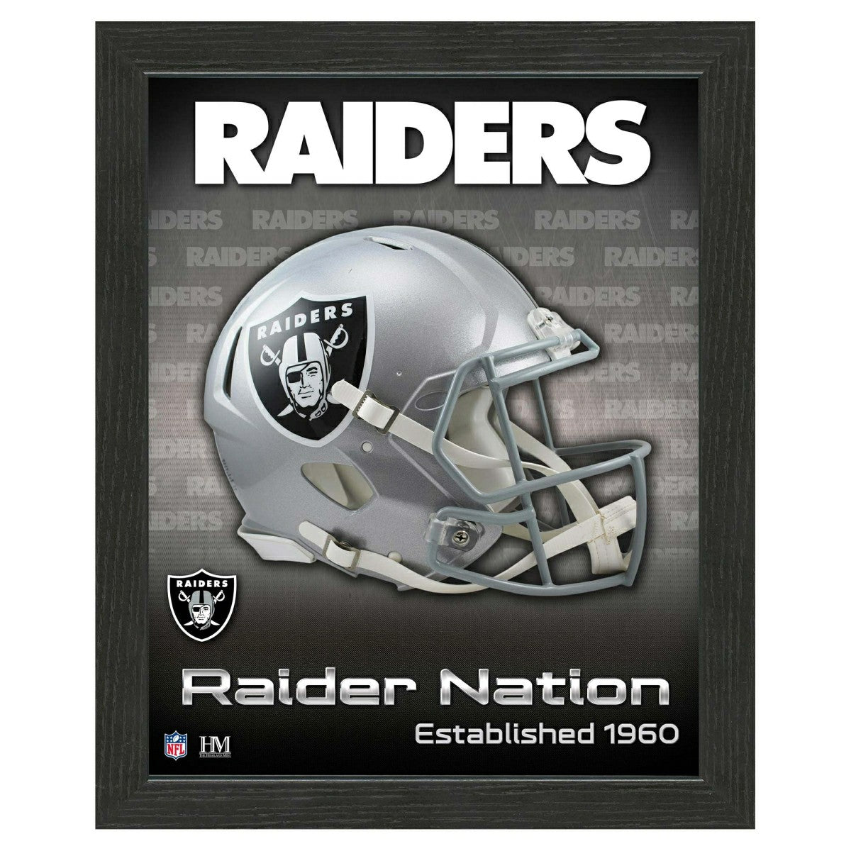 Las Vegas Raiders NFL Team Helmet Framed Photo - Taass on sale