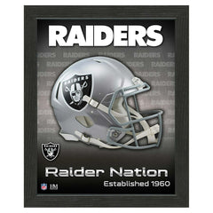 Las Vegas Raiders NFL Team Helmet Framed Photo - Taass on sale