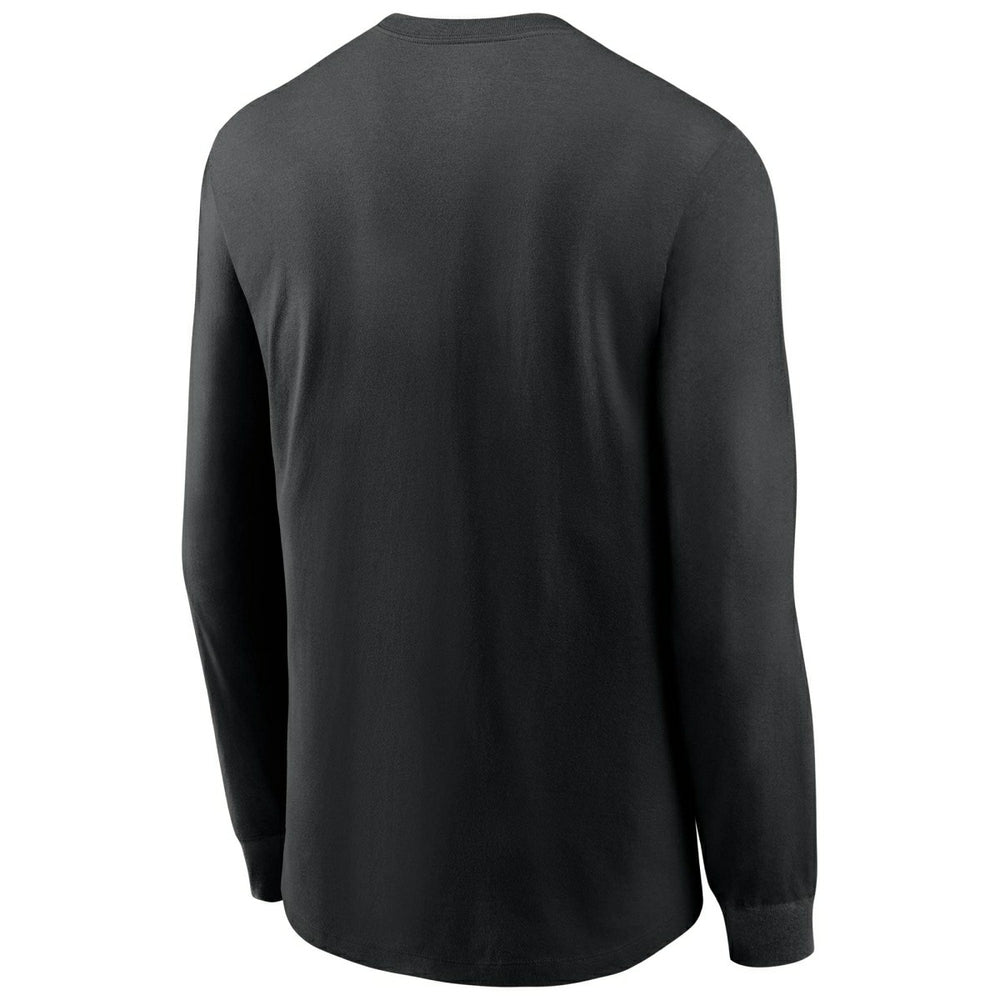 Las Vegas Raiders Team Slogan Nike Long Sleeve Shirt Black - Taass Online