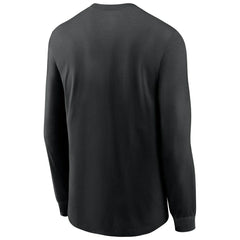 Las Vegas Raiders Team Slogan Nike Long Sleeve Shirt Black - Taass Online