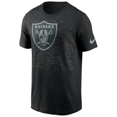 Las Vegas Raiders Reflective RFLCTV Nike Essential NFL T-Shirt Black - Taass outlet