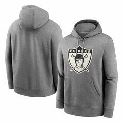 Las Vegas Raiders Rewind Throwback Fleece NFL Hoodie Grey - Taass sale