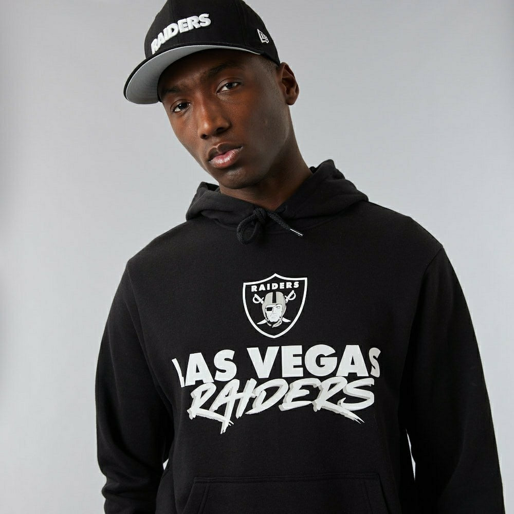 Las Vegas Raiders Script New Era NFL Hoodie Black - Taass discount