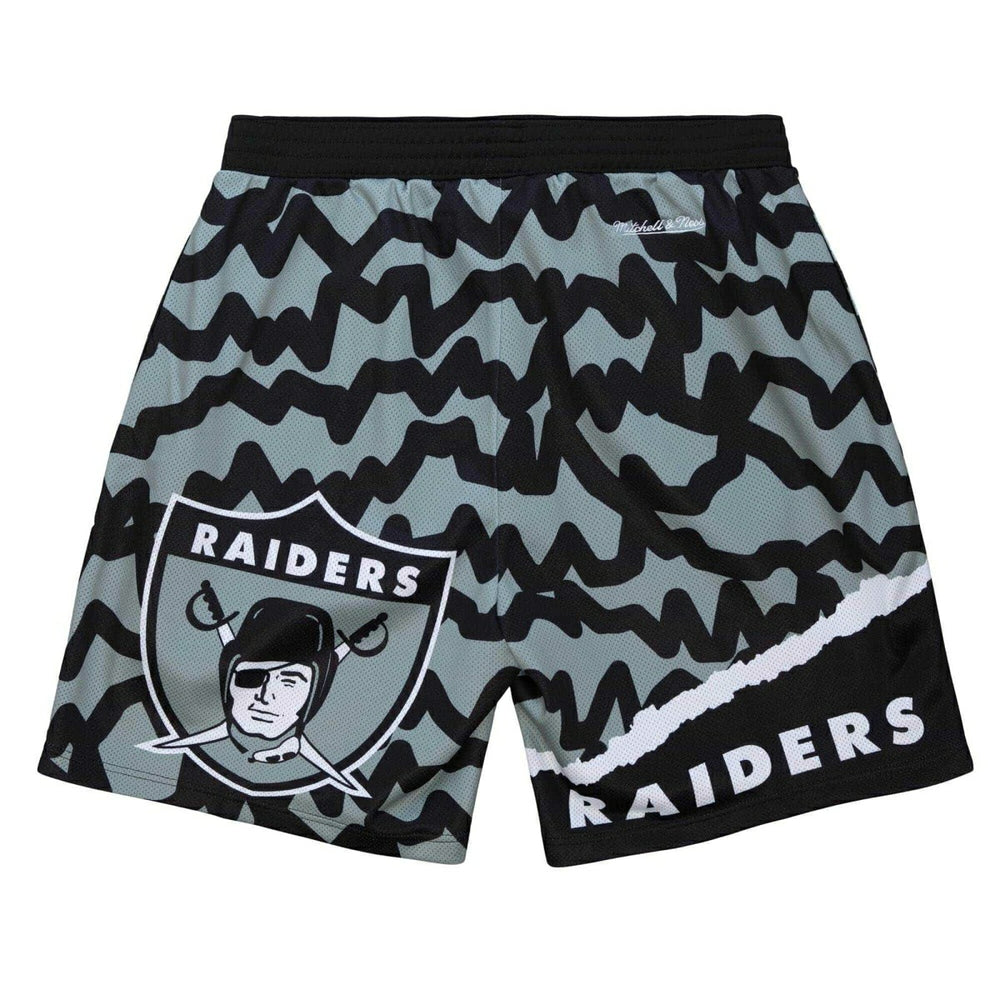 Oakland Raiders Mitchell & Ness Jumbotron 2.0 NFL Shorts - Taass US