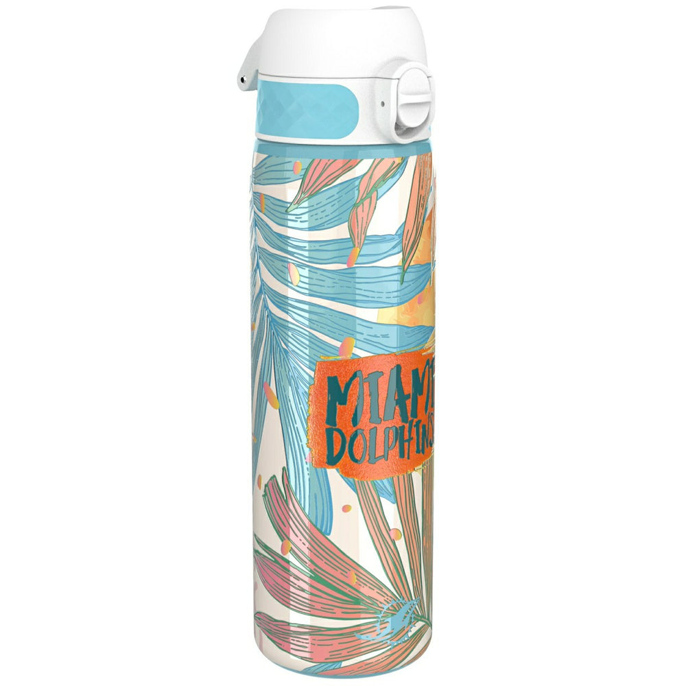 Miami Dolphins Tropical Stainless Steel OneTouch NFL Water Bottle (600 ml) - Taass outlet
