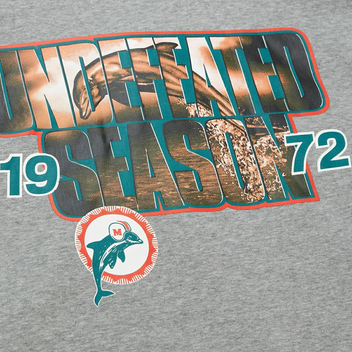 Miami Dolphins Mitchell & Ness All Over Crew 4.0 NFL Pullover Gray - Taass discount