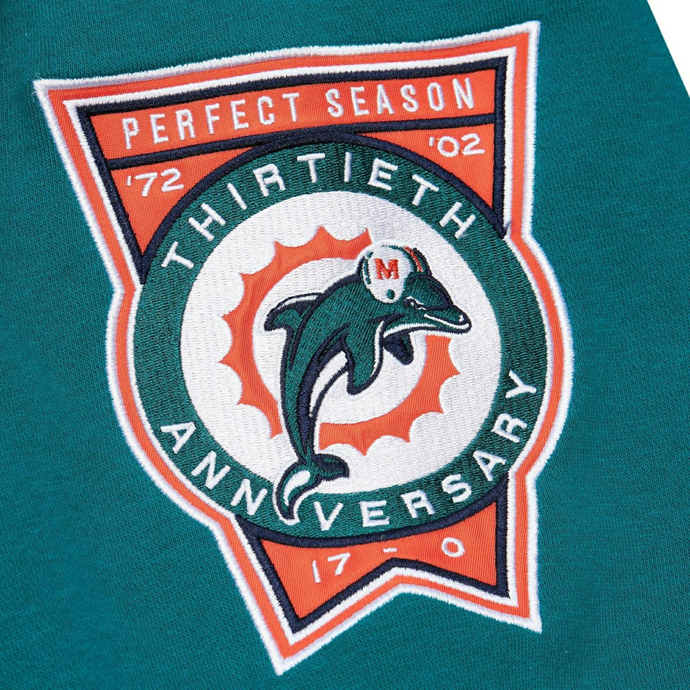 Miami Dolphins Mitchell & Ness All Over Crew 4.0 NFL Pullover Gray - Taass discount