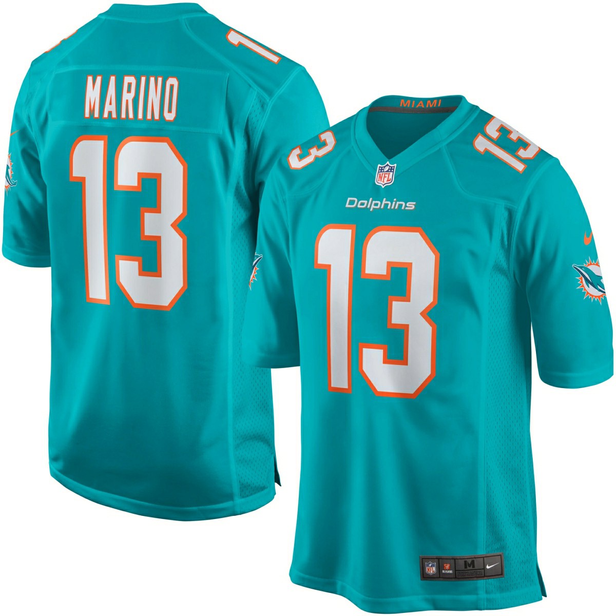 Dan Marino #13 Miami Dolphins Nike Game NFL Jersey Aqua - Taass for sale