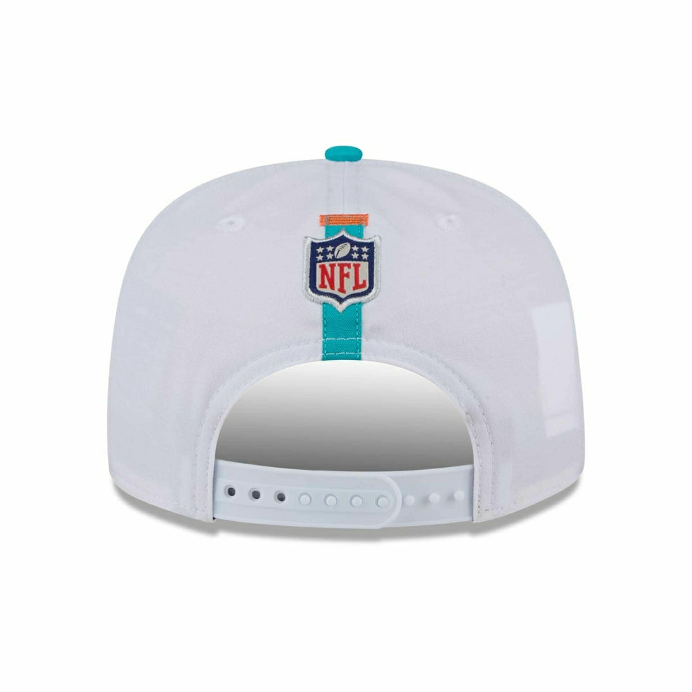 Miami Dolphins 2024 NFL Training Camp New Era Golfer Snapback Cap White - Taass for sale