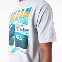 Miami Dolphins Field Graphic New Era Oversized NFL T-Shirt - Taass outlet