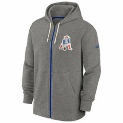 New England Patriots Historic Nike NFL Full-Zip Fleece Hoodie Gray - Taass discount