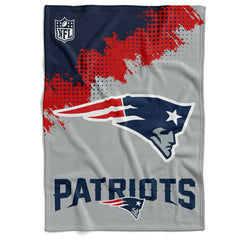 New England Patriots Corner Fleece NFL Blanket - Taass on sale