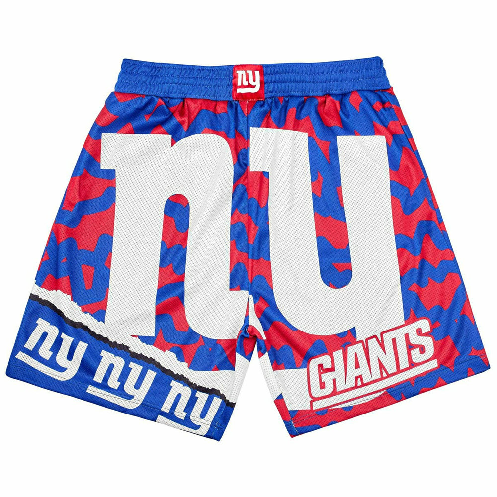 New York Giants Mitchell & Ness Jumbotron 2.0 NFL Shorts - Taass US