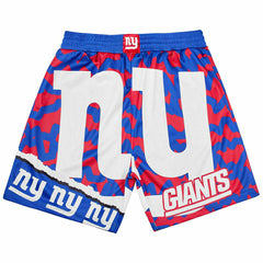 New York Giants Mitchell & Ness Jumbotron 2.0 NFL Shorts - Taass US