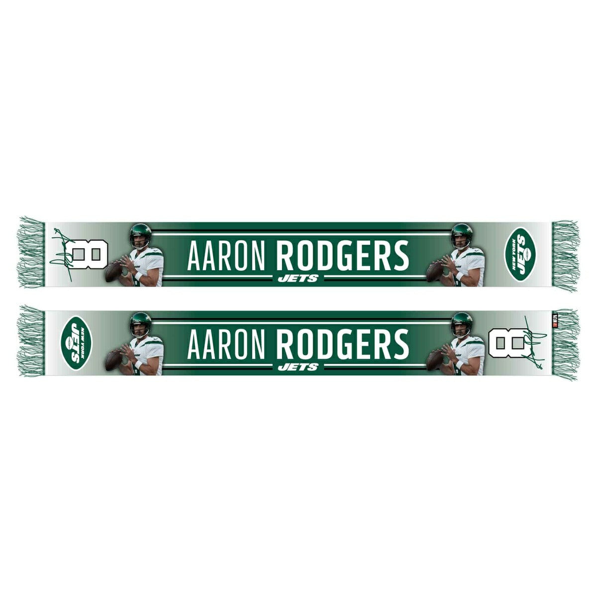 Aaron Rodgers New York Jets HD NFL Scarf - Taass for sale