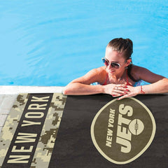 New York Jets Camo Spectra NFL Beach Towel - Taass discount