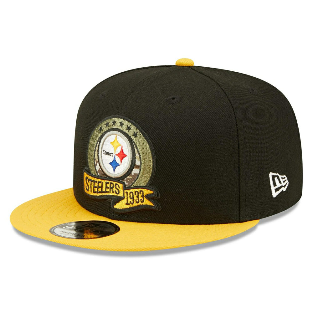 Pittsburgh Steelers 2022 NFL On-Field Salute to Service New Era 9FIFTY Snapback Cap - Taass US