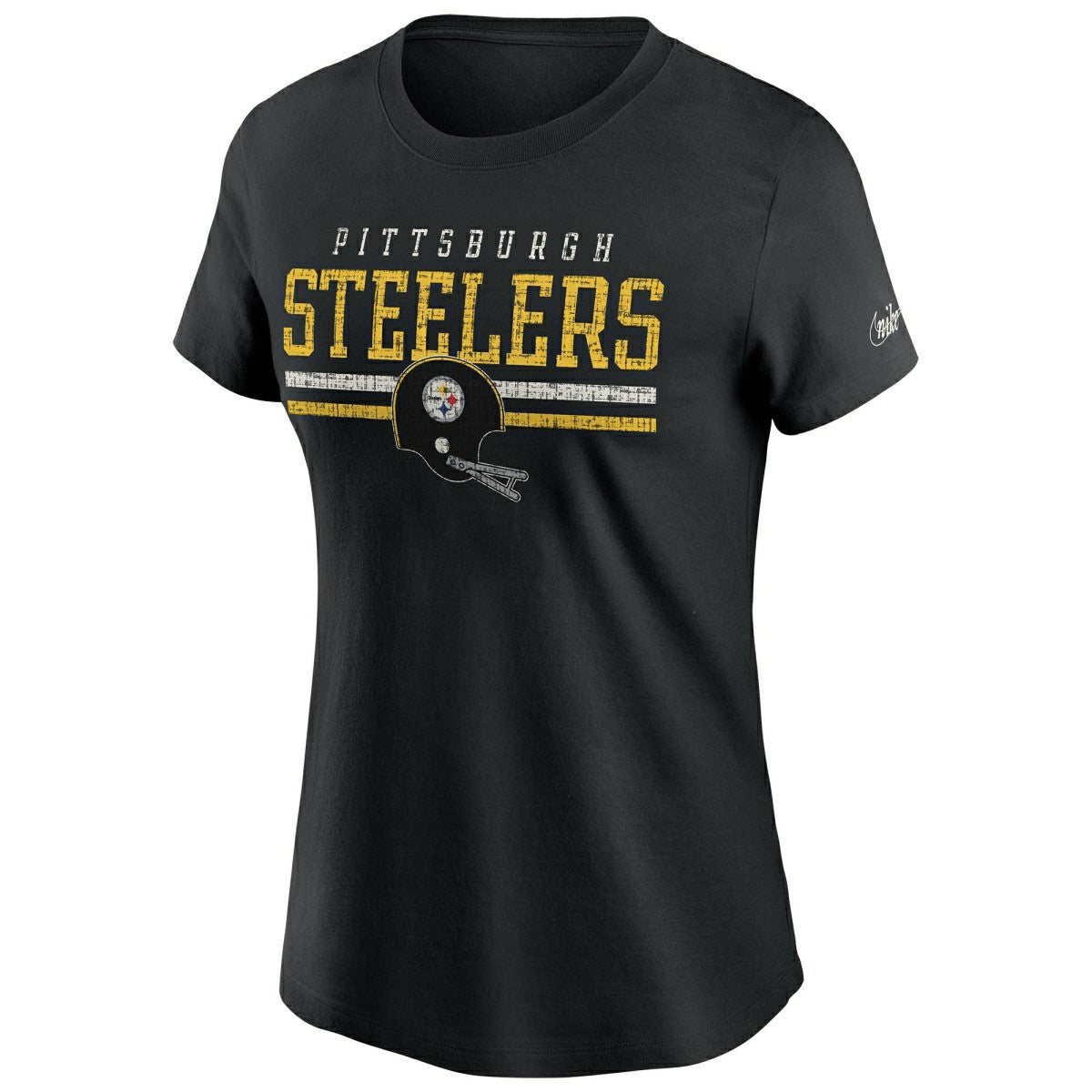 Pittsburgh Steelers Historic Distressed Nike NFL T-Shirt (WOMEN'S) - Taass sale