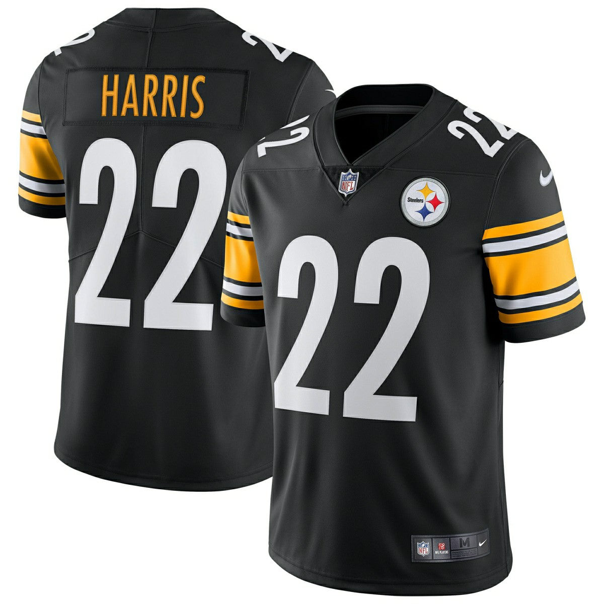 Najee Harris #22 Pittsburgh Steelers Nike Vapor Limited NFL Jersey Black - Taass sale
