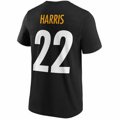Najee Harris #22 Pittsburgh Steelers Iconic Player NFL T-Shirt Schwarz - Taass discount