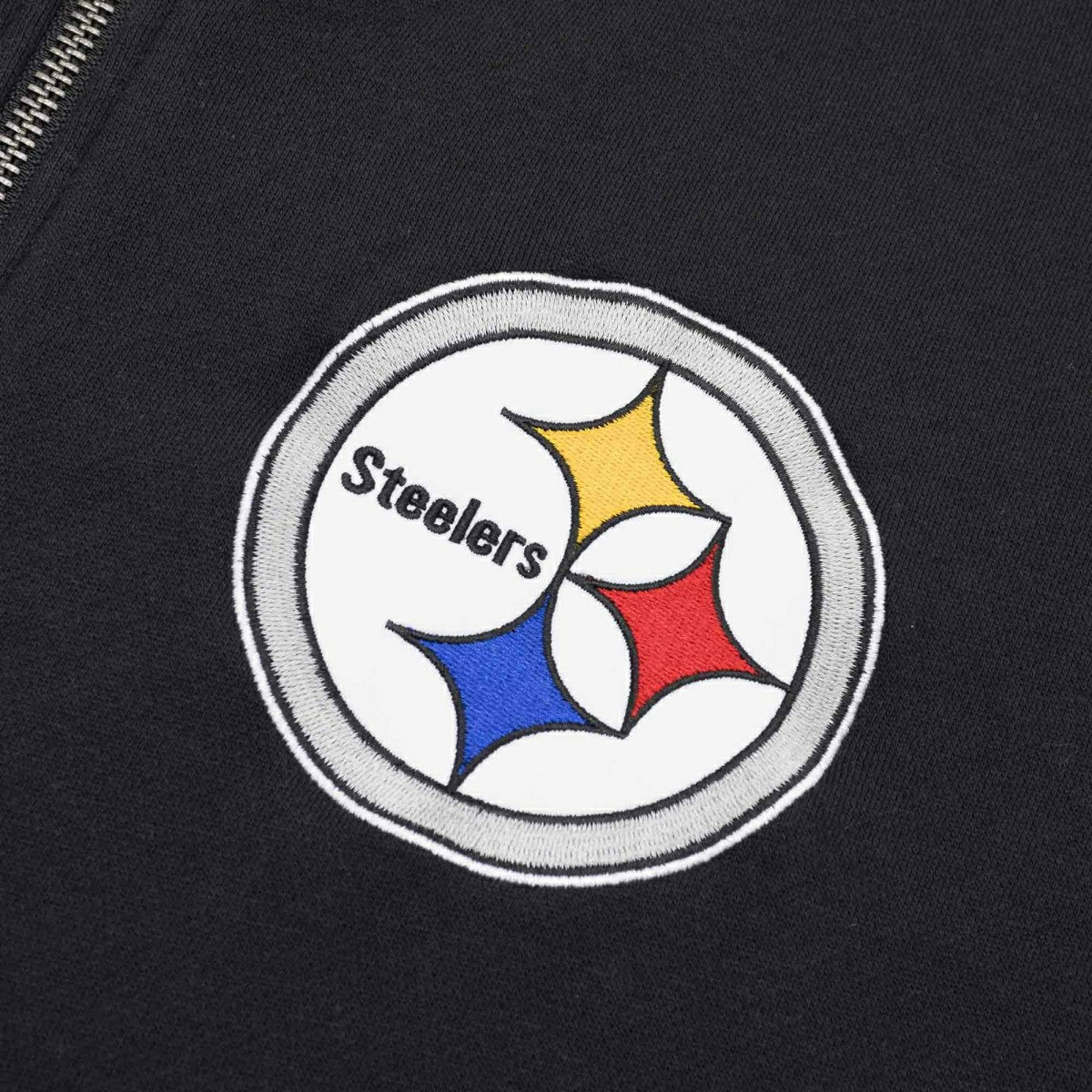 Pittsburgh Steelers Mitchell & Ness NFL Full Zip Fleece Hoodie - Taass Online