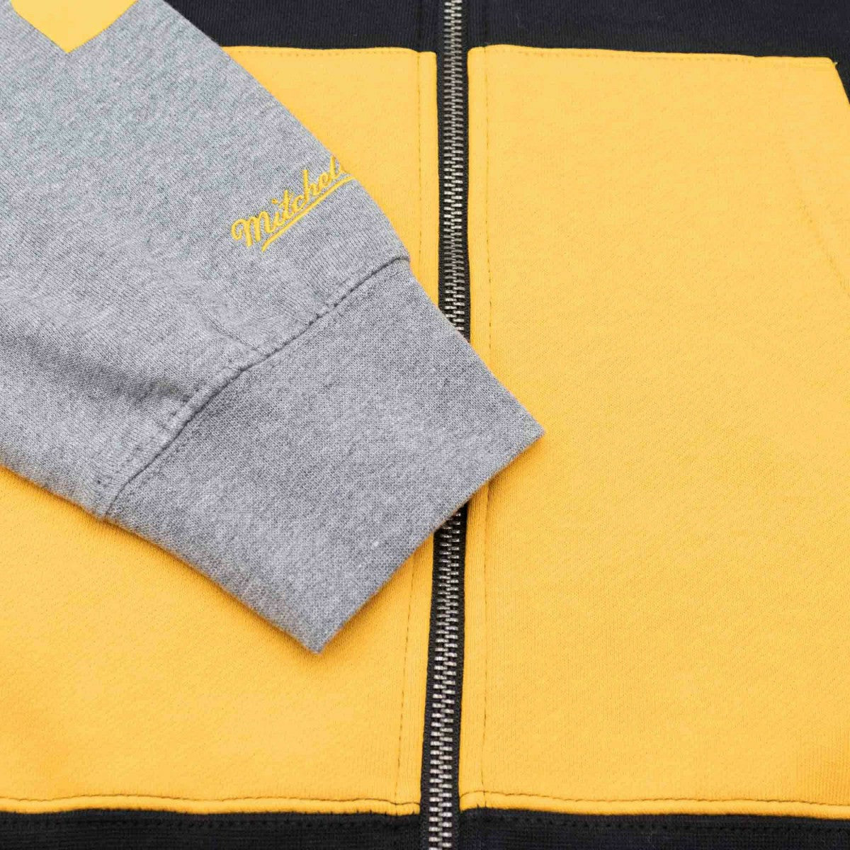 Pittsburgh Steelers Mitchell & Ness NFL Full Zip Fleece Hoodie - Taass Online