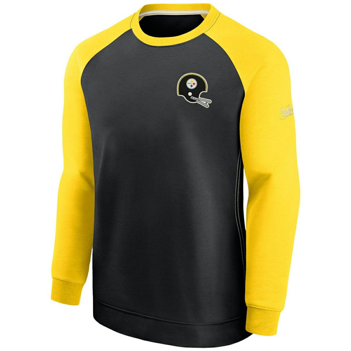 Pittsburgh Steelers Raglan NFL Throwback Nike Crewneck Pullover - Taass outlet