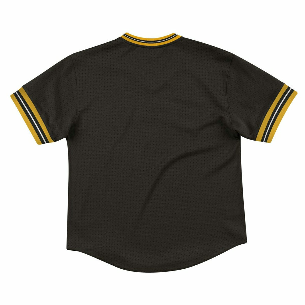 Pittsburgh Steelers Unbeaten Mitchell & Ness NFL V-Neck Mesh Shirt Black - Taass US